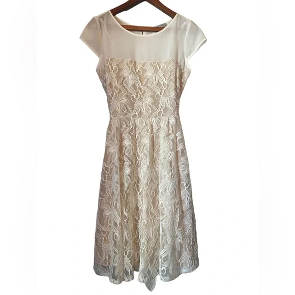 Danny & Nicole | Dresses | Danny Nicole Lace Cream With Cap Sleeves Dress | Poshmark Danny & Nicole | Dresses | Danny Nicole Lace Cream With Cap Sleeves Dress | Poshmark